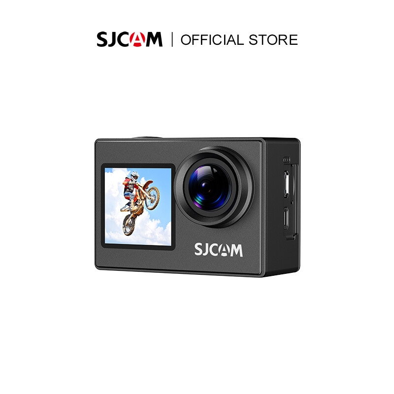  Sjcam Sj4000 Camera hành động Màn Hình Kép 4K 30M Không Thấm Nước Camera hành động Wifi Cho Trực Tiếp máy ghi âm lái xe lái mô-tô Lặn 5x Zoom Wifi ứng dụng điều khiển 