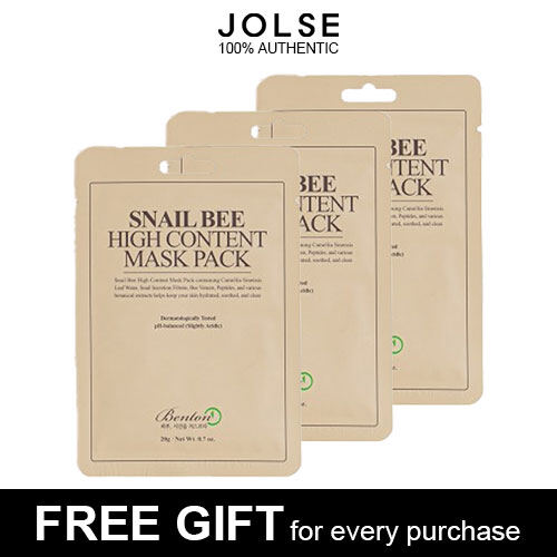 BENTON Snail Bee High Content Mask pack 3ea