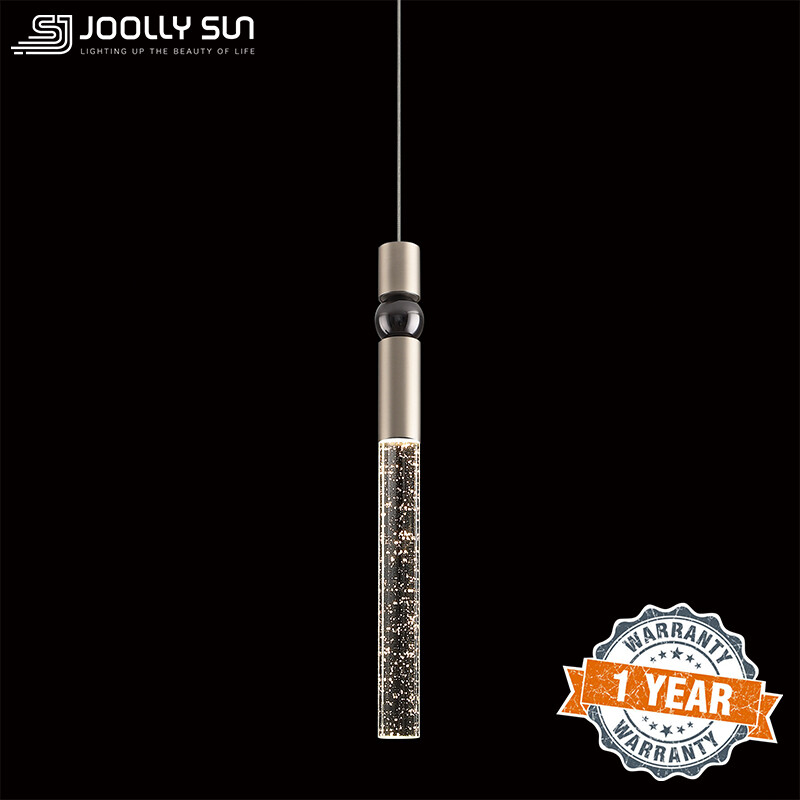 Joollysun đèn pha lê đèn treo trần cho bàn ăn đèn led đèn treo với bong bóng hoàn thiện vàng nội thất hiện đại trang trí