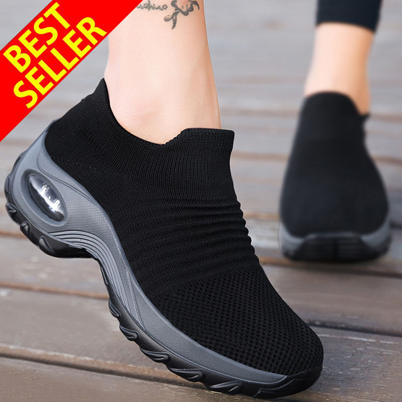 Chứng Khoán Sẵn Sàng Mới Thời Trang Phụ Nữ Sneakers Kích Thước 35-42 Giày Của Phụ Nữ Đệm Không Khí Sneakers Nâng Cao Giày Trượt-On Giày Thường Giày Khiêu Vũ Giày Thể Thao