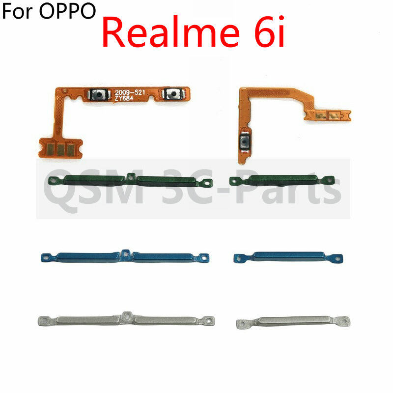 Nút công tắc bật/tắt nguồn cho oppo realme 6i nút tăng giảm âm lượng cạnh phụ tùng thay thế cáp dẻo