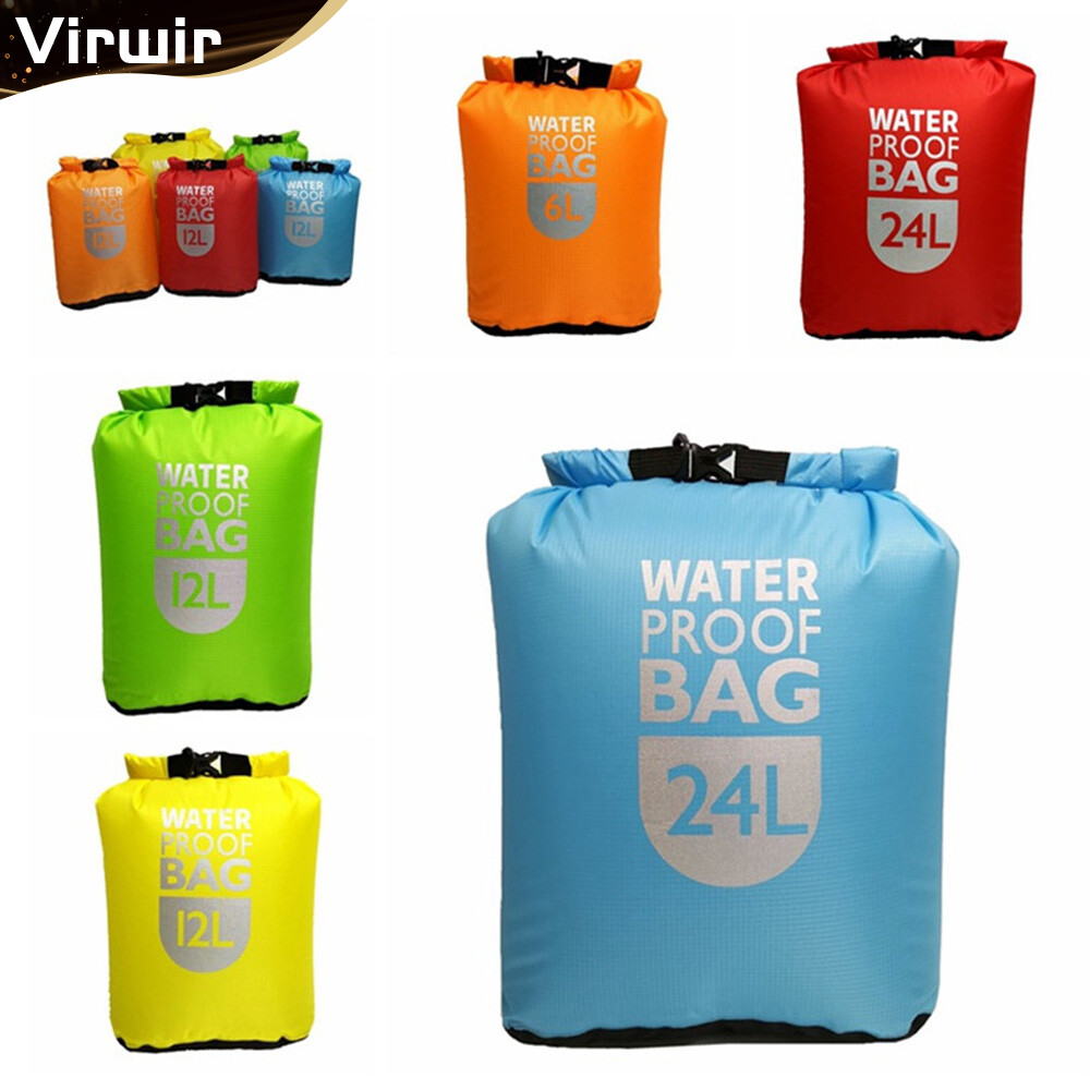 VIRWIR Ultra-light Square Waterproof Bag Drifting Up The River Travel Clothes Sleeping Bag Convenient Storage Sundries Induction Bag ราคา 104 บาท*ส่งฟรี