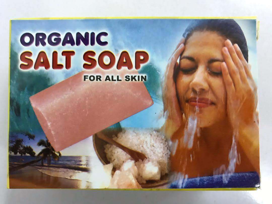 Gambar [Set of 4] Organic Himalayan Rock Salt Bath Soap   Sabun Mandi Garam Batu Semulajadi Dan Organik   100% Natural100% Natural