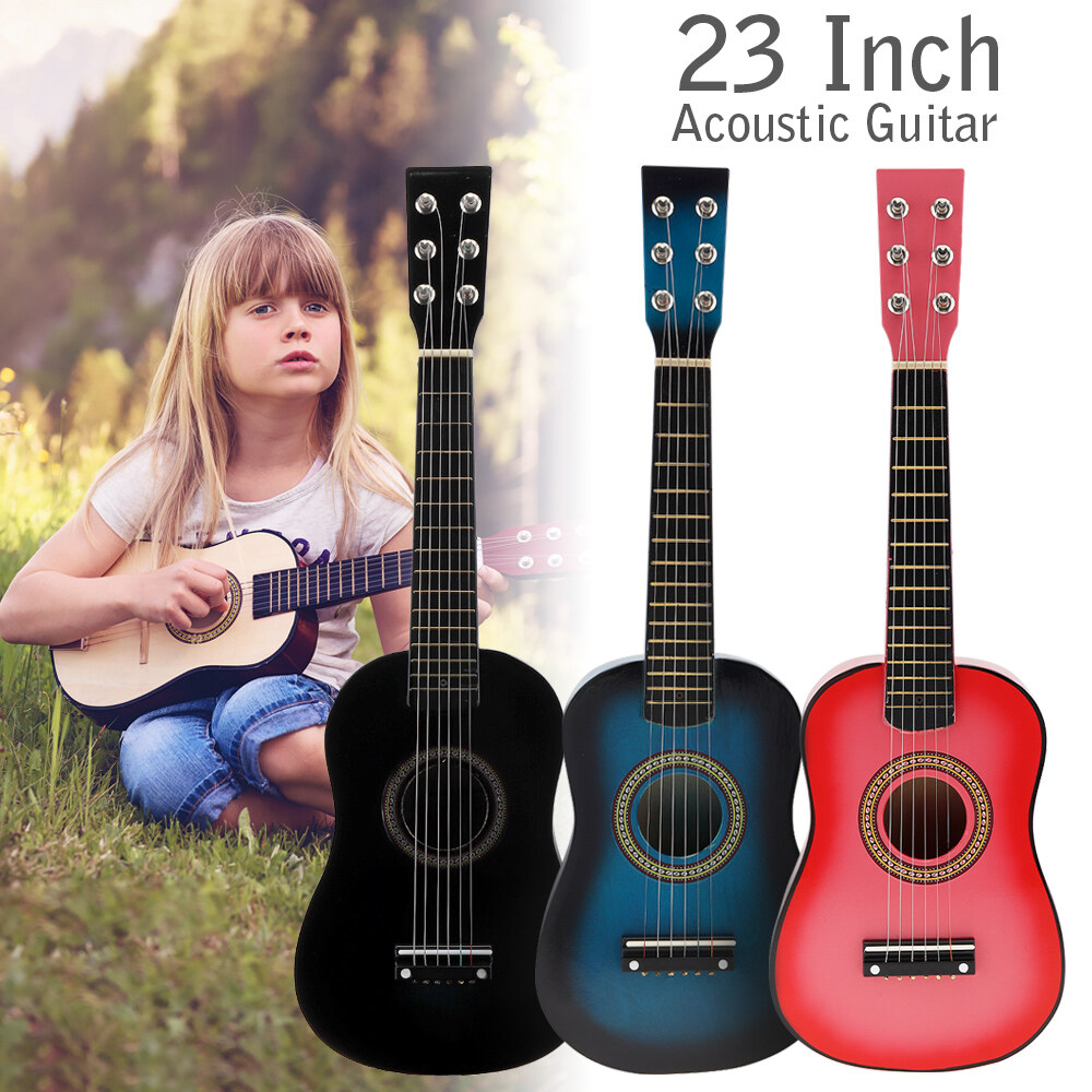 Slade 23 Inch Acoustic Guitar Basswood Guitar Cho Trẻ Em Học Sinh Mới Bắt Đầu Với Miễn Phí móng pick + Dây
