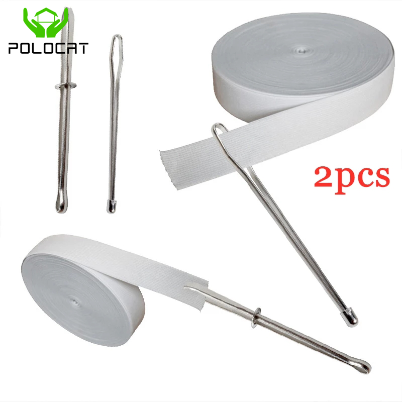 Polocat 2 cái kẹp quần áo dây thun thiết bị dẫn chỉ dây kim dụng cụ may vá tự làm