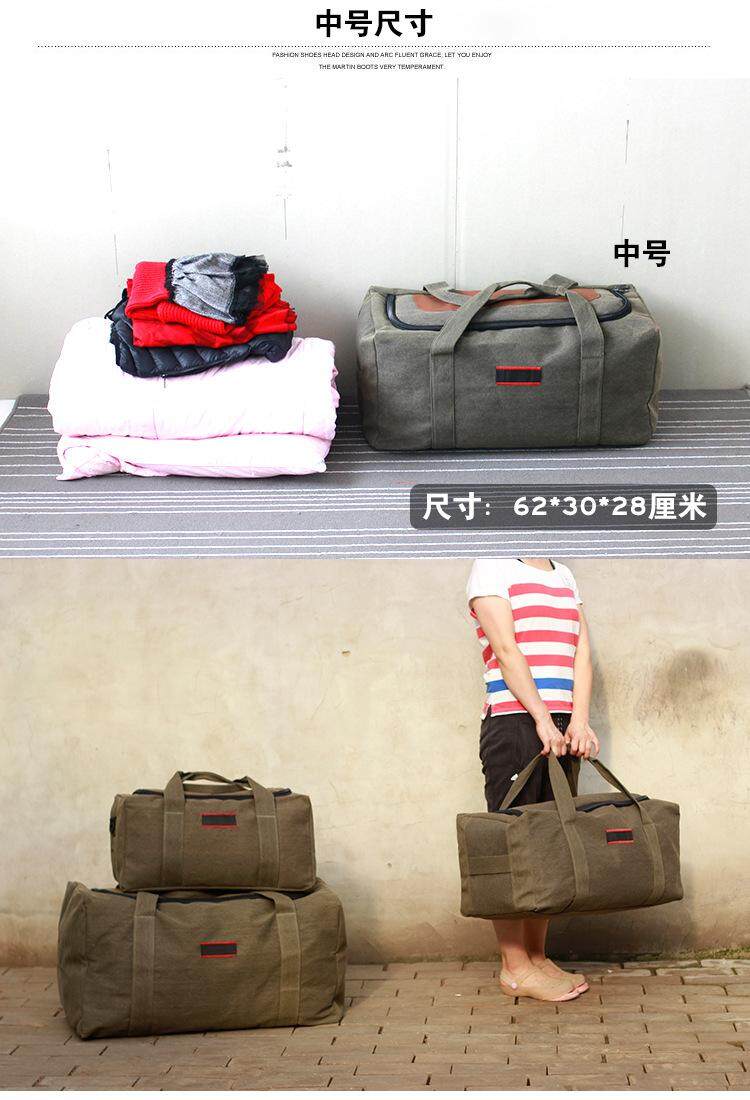 johnn túi hành lý thời trang túi tote cho nam dung lượng lớn túi vải hành lý xách tay túi du lịch nam di chuyển túi lớn ngoài trời lều tự lái bộ túi ngủ 3