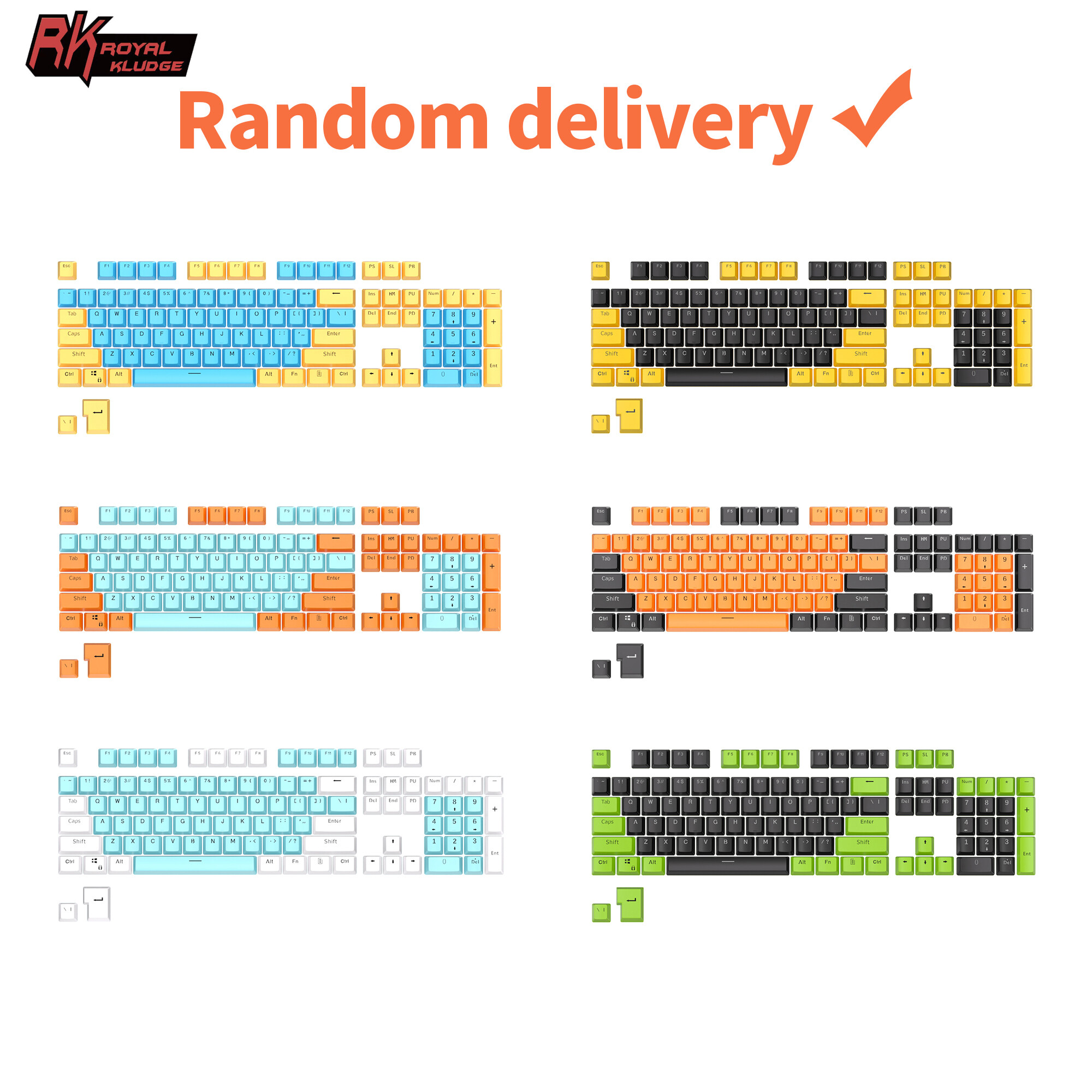 Nắp phím pbt 104 phím nắp phím bàn phím cơ chơi game tự làm cấu hình oem phun hai màu cho gateron cherry mx switch ngẫu nhiên