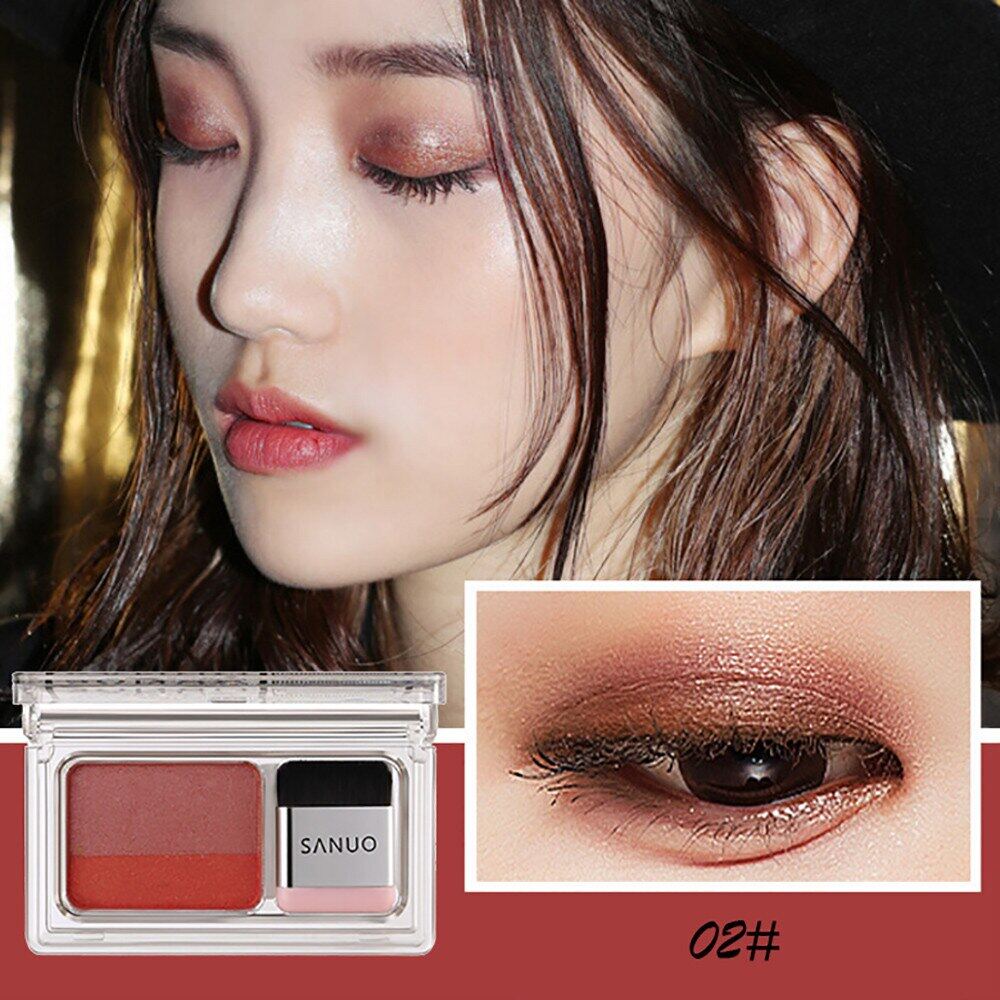 Phấn Mắt Lười 2 Màu VOPRO, Phấn Cầu Vồng Làm Đẹp Lung Linh