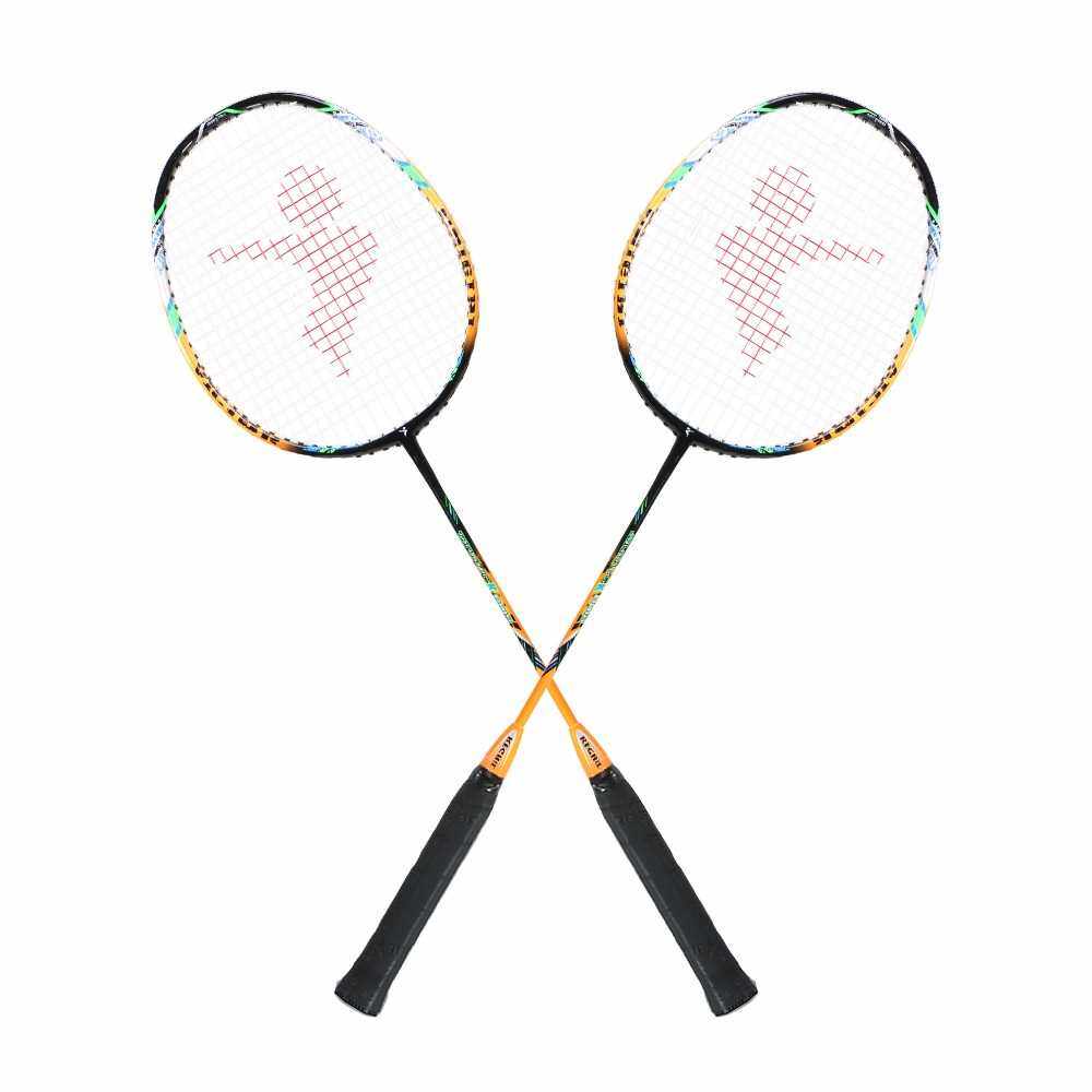 2 Player Badminton Bat Replacement Set Ultra Light Carbon Fiber