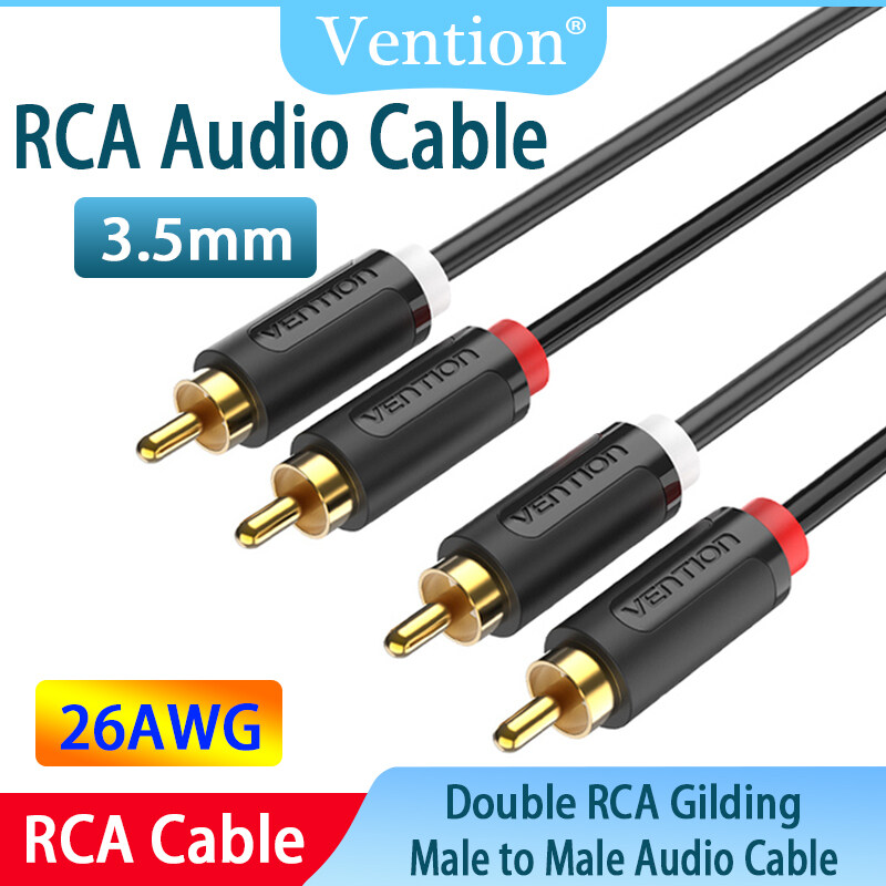 Vention Double RCA 2 Male to 2 Male RCA Audio Cable for Theater DVD