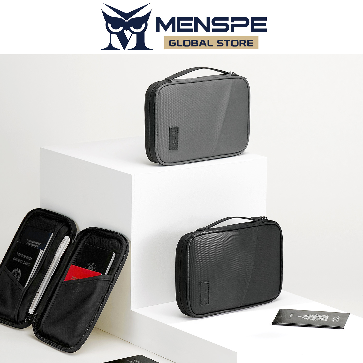 MENSPE Digital Storage Bag USB Cable Storage Bags Travel Organizer Electronic Gadget Bag Storage Bag Mini Durable Protective Carrying Case Accessories U Disk Hard Drive Headset Accessories Storage Bag