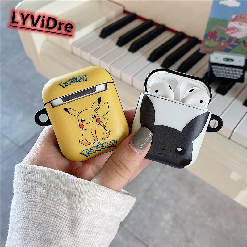 Quả Cầu Pokemon Pikachu Vẽ Tranh LYViDre Trường Hợp Quái Vật Nhỏ Túi Bọc Hộp Sạc Tai Nghe Không Dây Ốp Bảo Vệ Mềm Cho Apple AirPods Pro Vỏ AirPods 3 2 1
