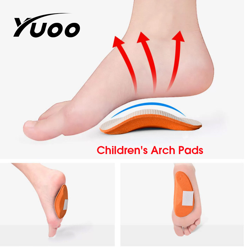 YUOO 1Pair Kids EVA Flat Feet Arch Support Orthopedic Insoles Pads For Shoes Foot Valgus Varus Sports Insoles Shoe Inserts Accessories
