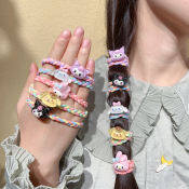 Kuromi Melody 5Pcs Elastic Hair Bands - Kawaii Accessories