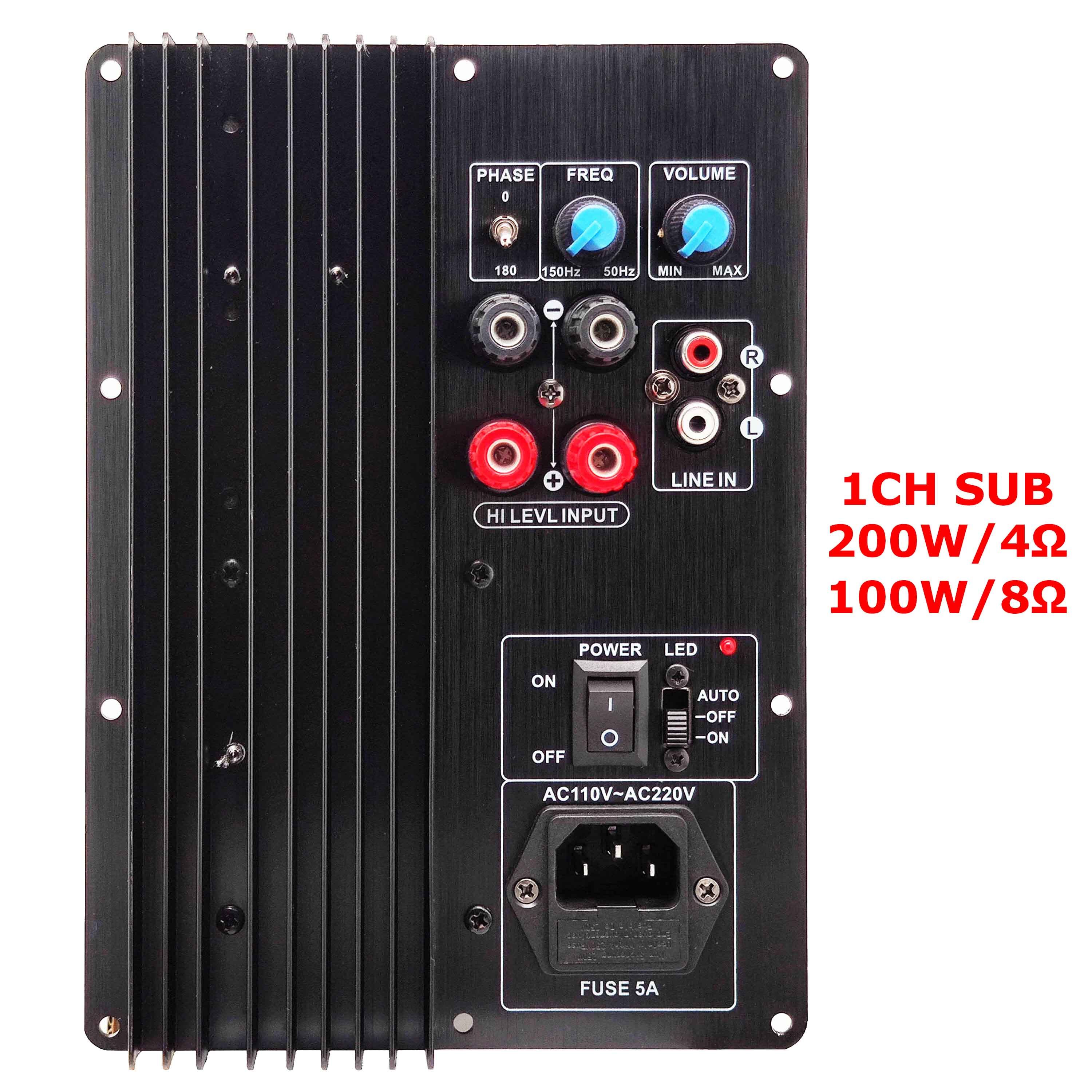 Subwoofer plate best sale amplifier 200w