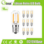 E12 E14 Mini LED Edison Bulbs - Dimmable Warm White