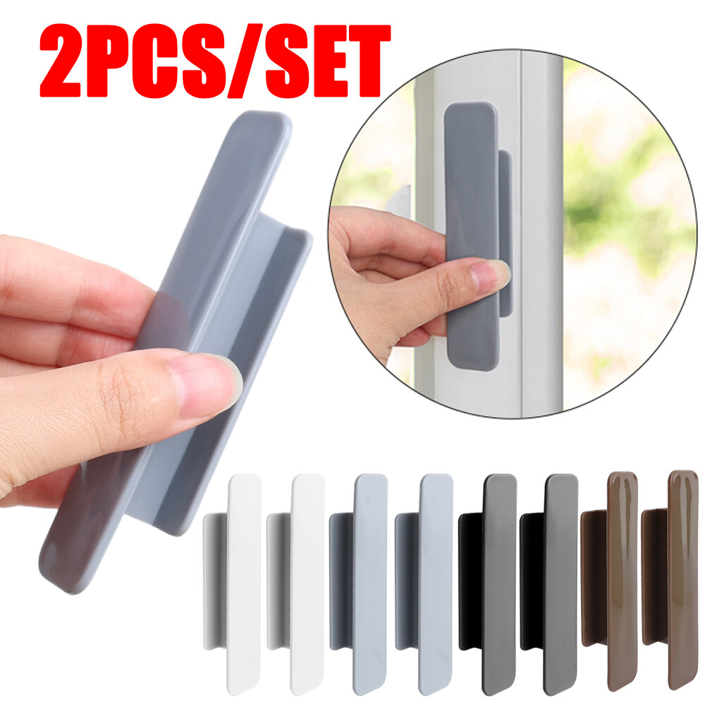 2 cái Cửa và tủ cửa sổ tay cầm ngăn kéo tự dính tay cầm nhựa cửa tủ Push-Tay nắm kéo thiết bị phụ trợ
