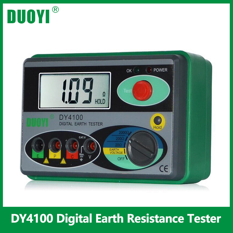 Duoyi đồng hồ vạn năng kỹ thuật số dy4100 megohmmeter máy kiểm tra điện trở đất máy đo điện trở đất 0-2000 ohm máy kiểm tra điện trở