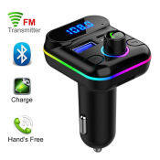 Bluetooth 5.0 Car FM Transmitter with Dual USB Charger