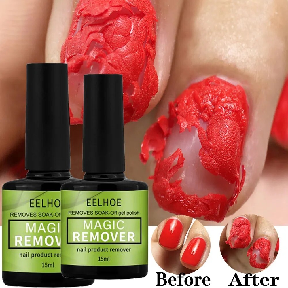 3 Phút Nhanh Chóng Loại Bỏ Ma Thuật Loại Bỏ Gel sơn móng tay nghệ thuật Ngâm Tắt Đèn LED UV Cleaner Chức Năng Gel Bán-Permanet Nail Loại Bỏ Công Cụ 15Ml