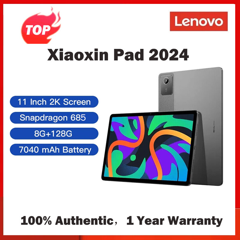 Lenovo XiaoXin Pad 2024 tablet, 8GB+128GB, Qualcomm Snapdragon 685 Octa Core, 11 inch screen, GPS ,WiFi, Android tags, Original Harga 825 Ringgit*Penghantaran Percuma