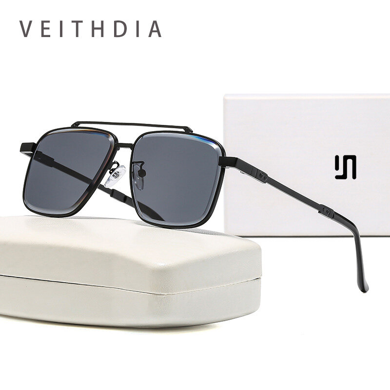 VEITHDIA Mens Fashion Square Sunglasses Trendy UV400 Protection Gradient Shades for Driving Sports LS2336 ราคา 540 บาท*ส่งฟรี