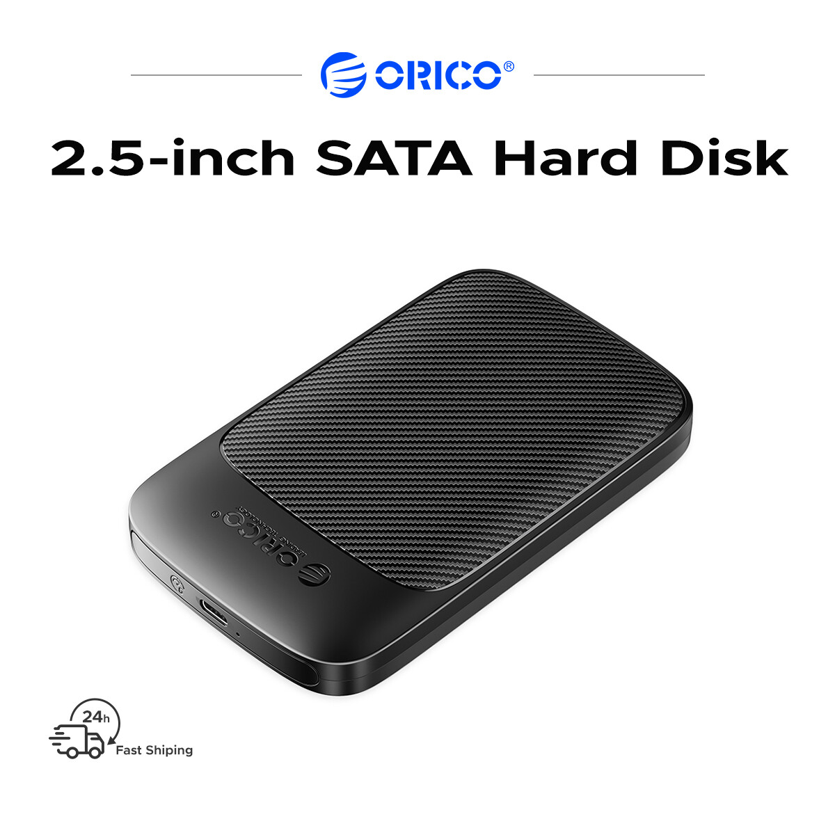 ORICO USB3.1 6Gbps HDD Enclosure SATA to Type-C HDD SSD Hard Drive Enclosure Support UASP for 7~9.5mm 2.5 Inch SSD/HDD ราคา 121 บาท*ส่งฟรี