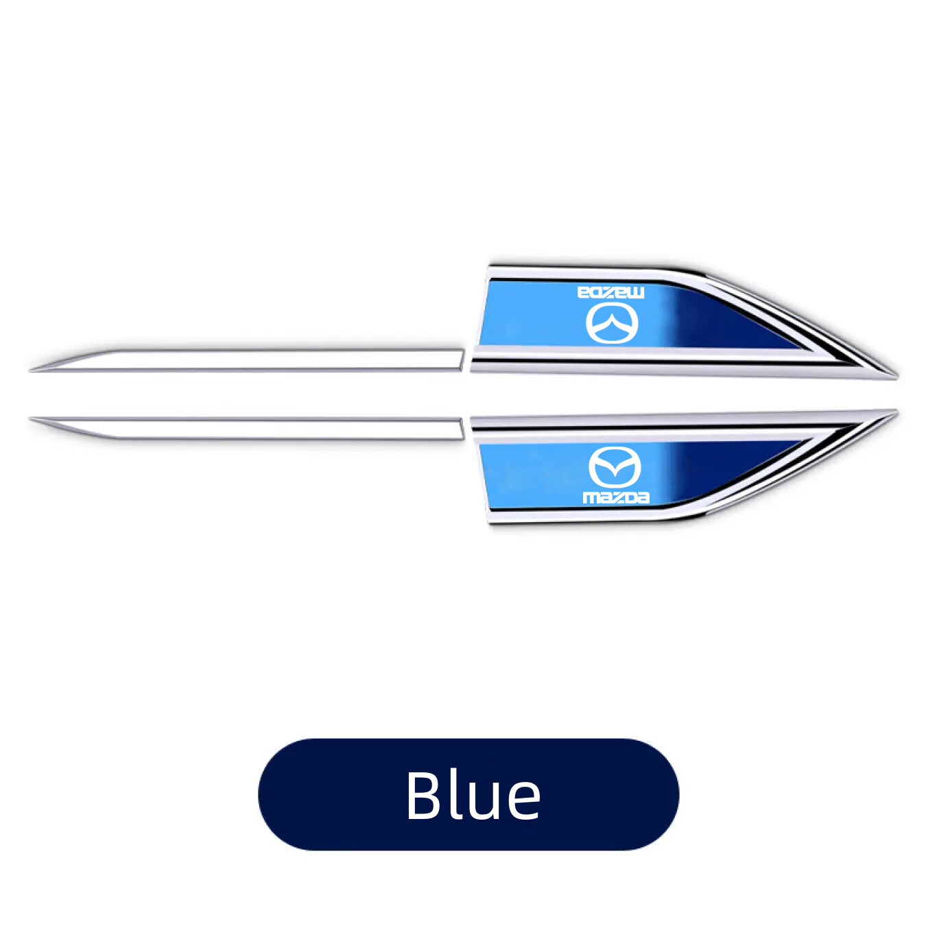 Đề Can Dán Chắn Bùn Xe Hơi Bằng Thép Không Gỉ 2 Cái/bộ Biểu Tượng Mô Hình Xe Hơi Phụ Kiện Trang Trí