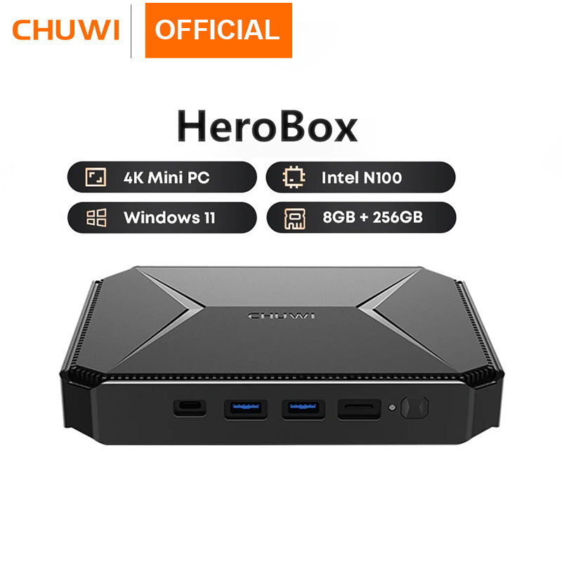 CHUWI HeroBox 2023 Mini PC Windows11 desktop pc All in one Desktop Computer Ultra mini pc computer ราคา 5,999 บาท*ส่งฟรี