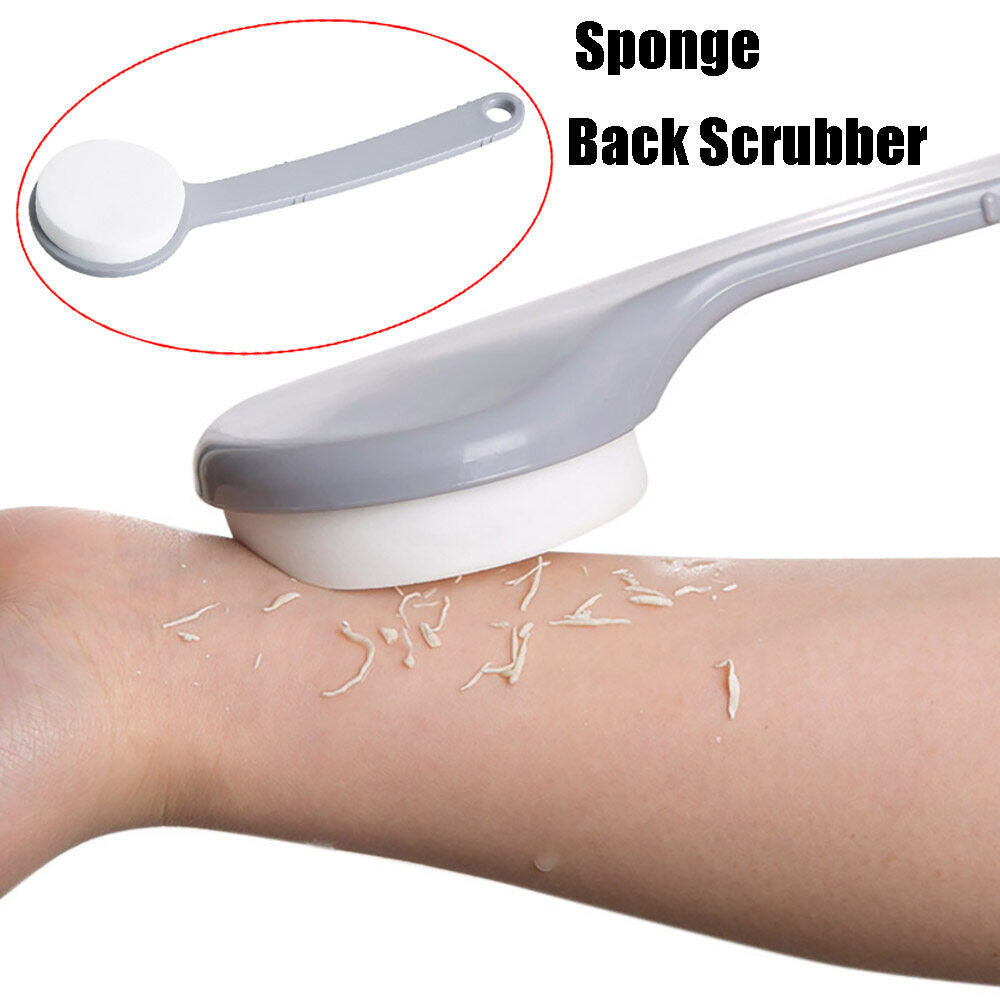 Gambar KANBAZ High Quality Rubbing Back Mud Exfoliating Long Handle Back Scrubber Bath Sponge Shower Brush Bathing Tools