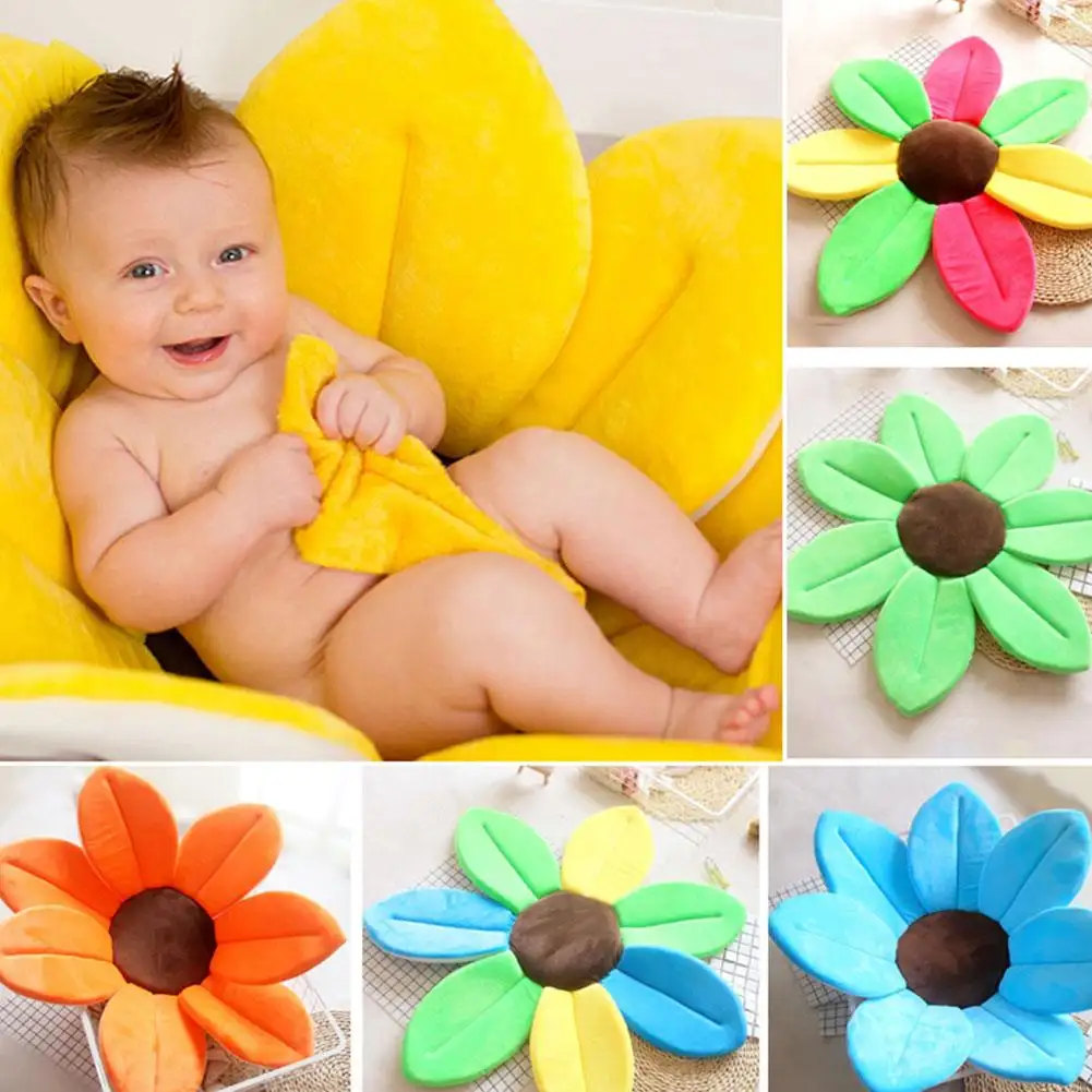 flower baby bath mat