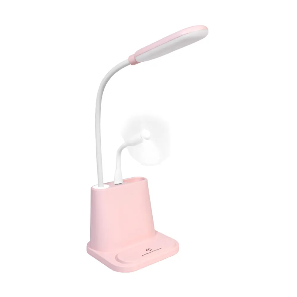 light pink desk lamp