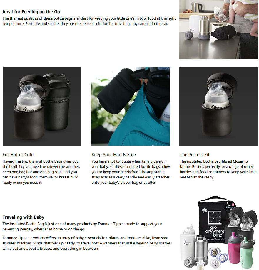 Bag Closer To Nature Bottle Warmer Tommee Tippee Closer To Nature