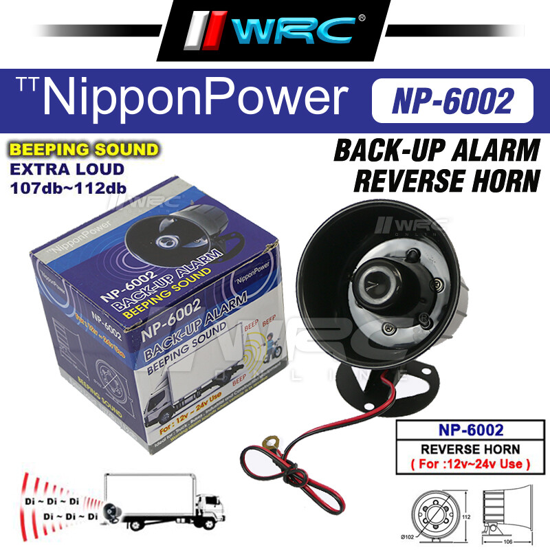 NP6002 NIPPON Backup Alarm Reverse Horn Price, Reviews