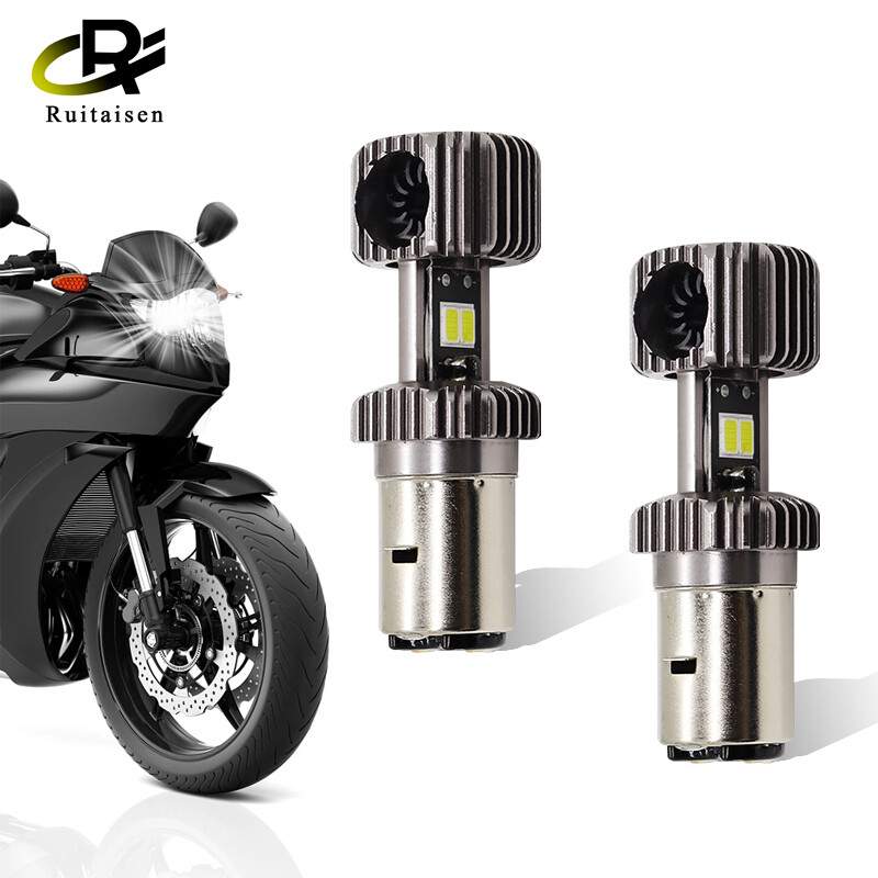 Bóng đèn pha xe máy đèn sương mù led ba20d đèn pha xe máy chùm sáng cao/thấp 12v 9003 đèn xe máy h6m 6000k