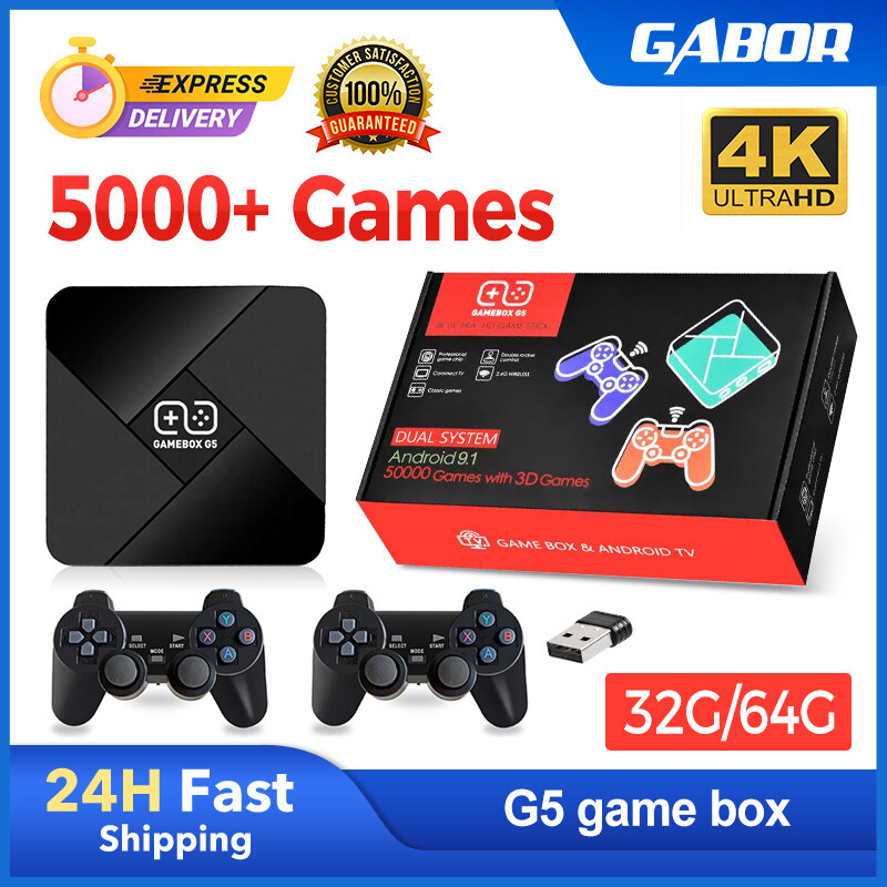 Super Console X Max Pro Retro Video Game Console with 50000 Classic Games,Three  Systems All in One,Android TV 9.0,Support 2.4G+5G Dual-Band WIFI ,Gigabit  Ethernet with Wireless Controllers(256G) 