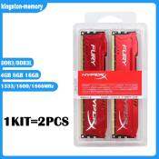 HyperX FURY Gaming Memory-Red: 4GB-16GB DDR3 RAM,