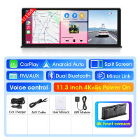 Ekleva 11.3 Inch DVR cho xe hơi 4K Dash Cam Không Dây Carplay Android Tự Động AI Hỗ trợ màn hình camera sau đầu ghi video Navigation Bảng Điều Khiển