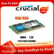 Crucial DDR4 4GB/8GB SODIMM Laptop RAM 2133/2400/2666MHz