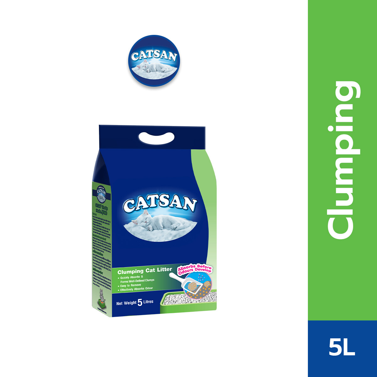 Catsan shops clumping clay