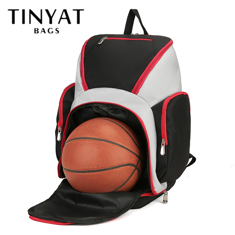 TINYAT Large Basketball Backpack Bag with Ball Compartment and Shoe Pocket Outdoor Sports Equipment Bag ราคา 408 บาท*ส่งฟรี