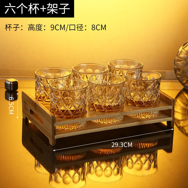 Gambar high quality Household the whiskey glass goblet suit European beer crystal glass ins wind the barware