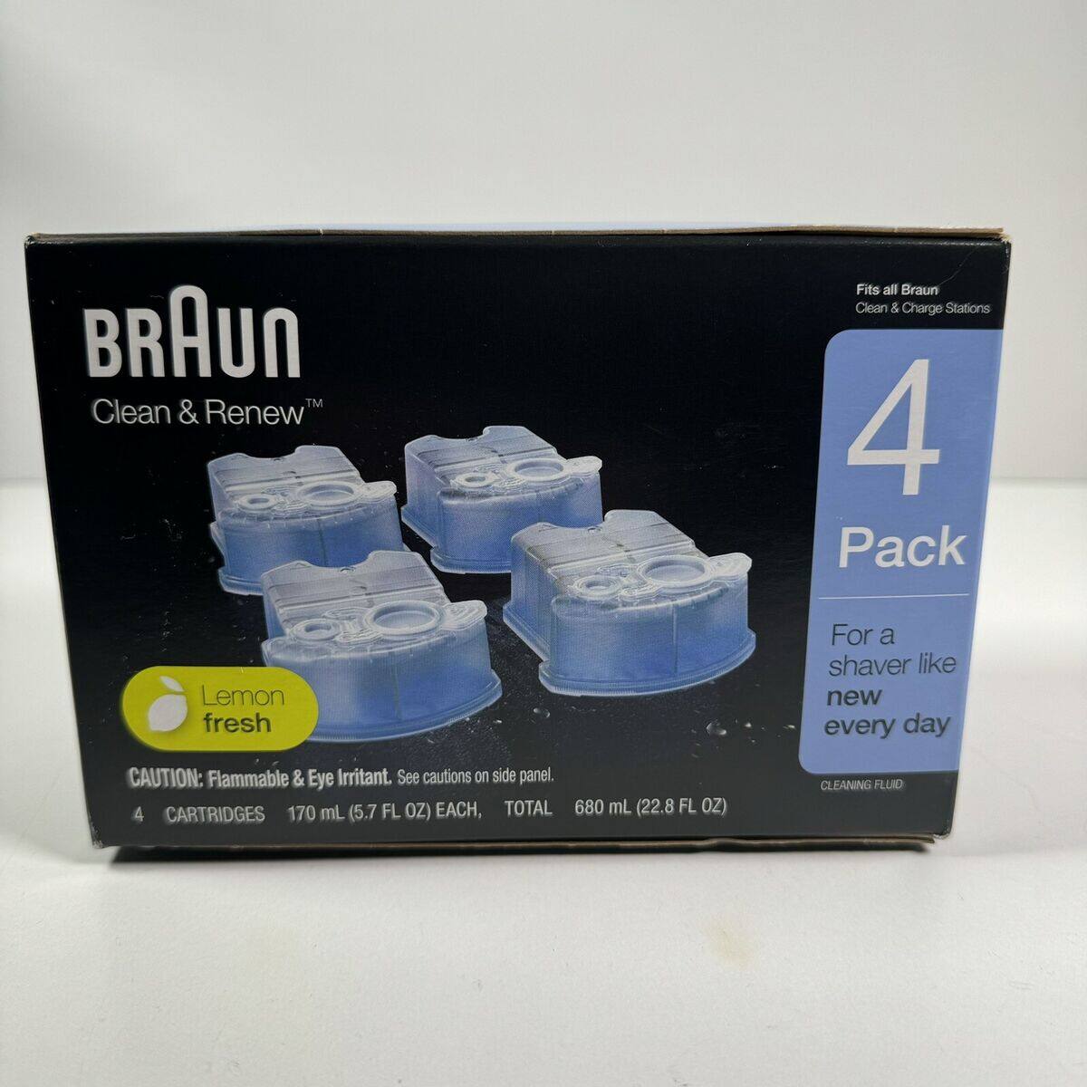 BRAUN CCR4 Clean & Charge Refill Cartridges - ยี่ห้อ Braun ราคา 1,012 บาท*ส่งฟรี