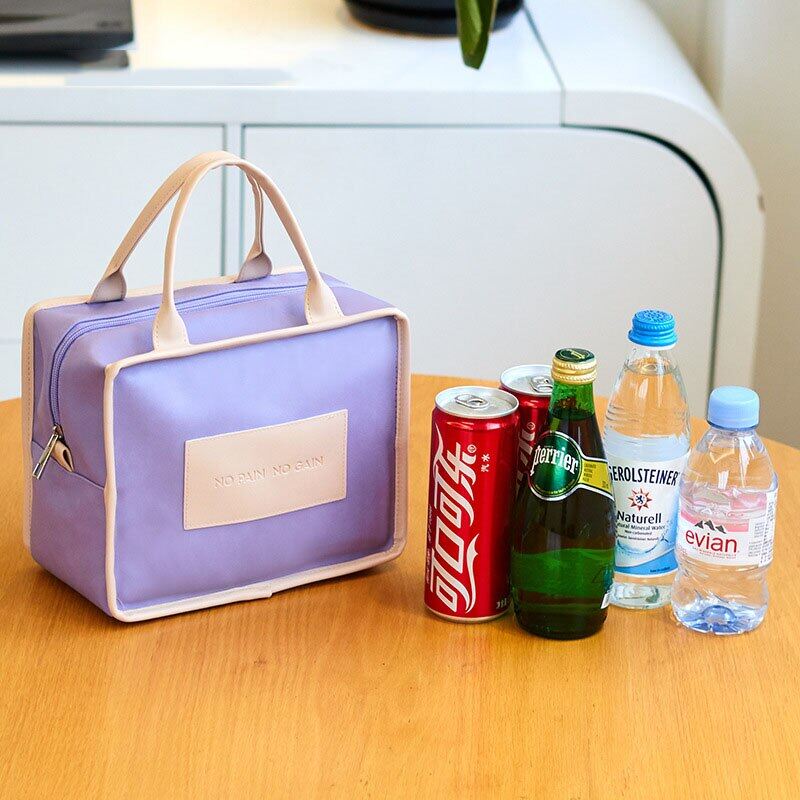 Gambar High Quality Lunch Bag Work Insulation Meal Handbags Thickened Aluminum Foil Cooler Pouch Picnic Food Organize Storage Package