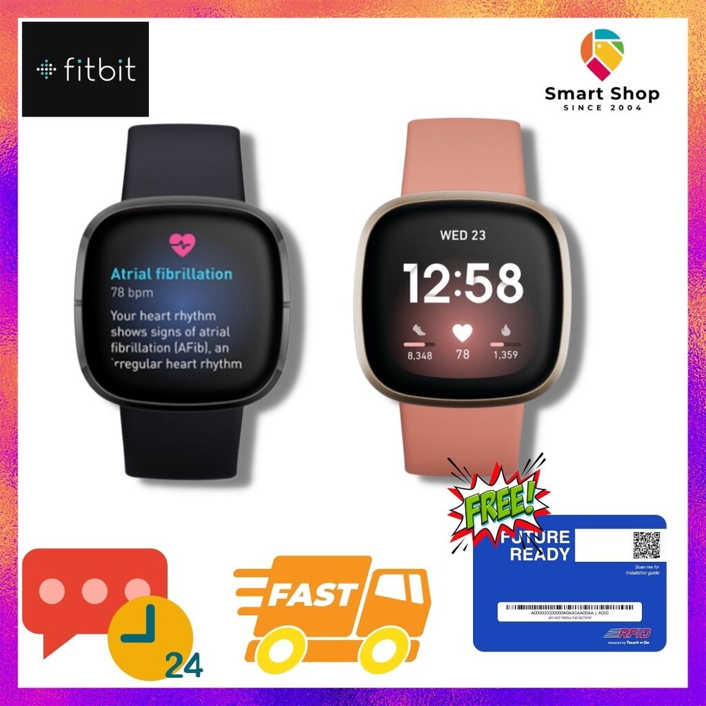 Fitbit Versa 3 Health and Fitness Smartwatch  1 Year Fitbit Malaysia Warranty MY