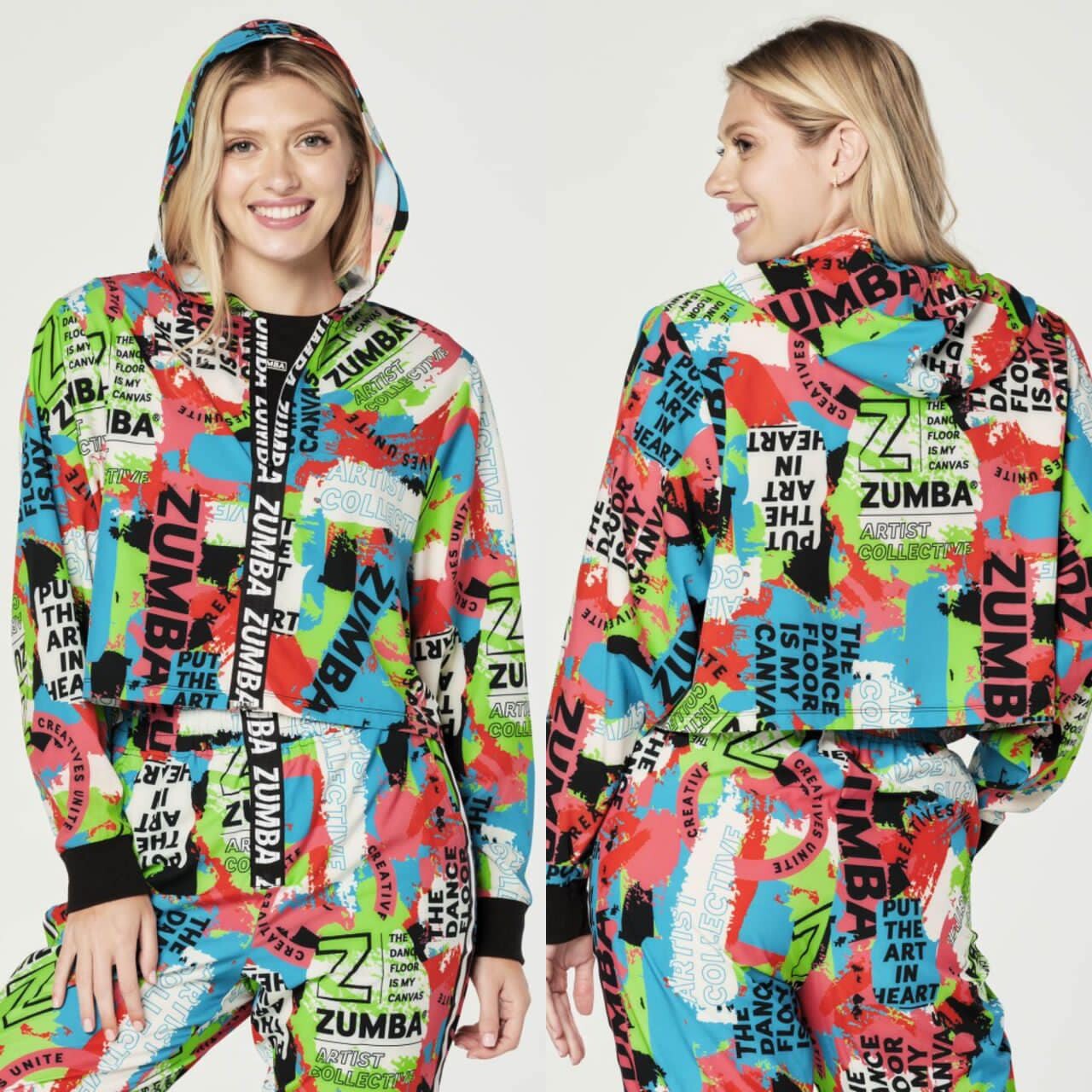 Allroundfitness Zumba Thank-You-For-Dancing-With-Me-Zip-Up-Jacket T2380