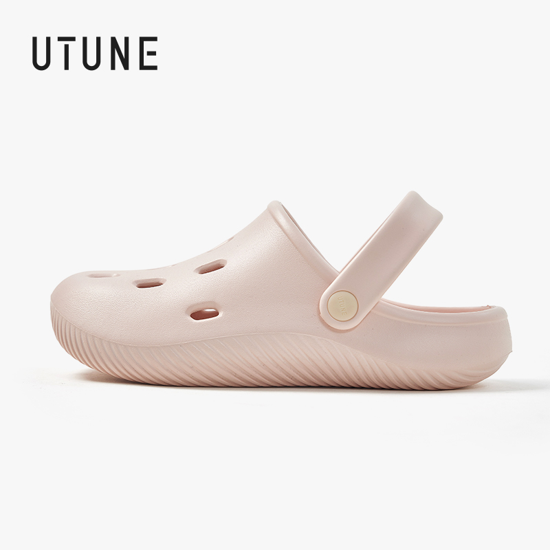UTUNE Women's Half Slippers Soft Daily Commuting Outdoor Crocs Beach Sandals Non-Slip EVA 2025 New ราคา 220 บาท*ส่งฟรี