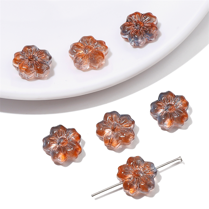 250Pcs Acrylic Flower Bead Caps - 10mm Lily Shape - 10 Colors - For Jewelry Making & DIY Crafts - View #11