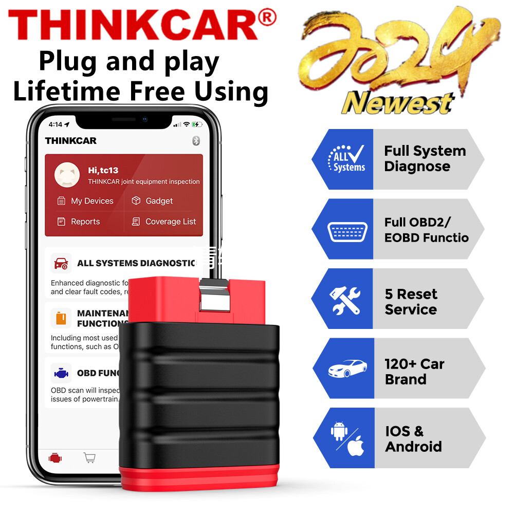 Thinkcar thinksafe Máy quét bluetooth obd2 công cụ chẩn đoán toàn bộ hệ thống xe hơi máy quét obdii máy quét ecu mã lỗi sạch máy quét obd 2 công cụ đọc và quét mã động cơ máy đo obd2 máy quét đồng hồ obd cho tất cả các xe pk launch x431 thinkdiag mini