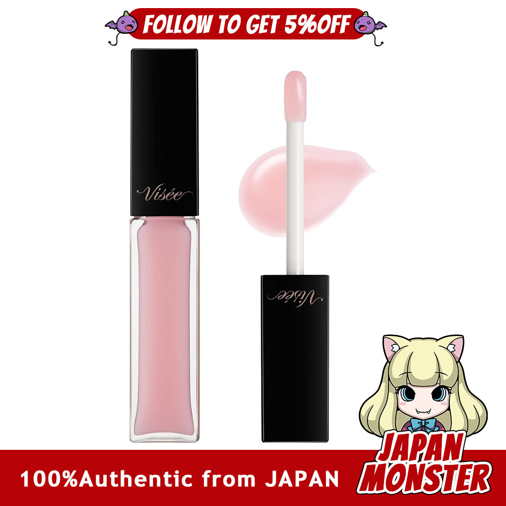 Visee Essence Lip Plumper SP001 Sheer Pink Lip Gloss Complexion Fluffy Volume Up Moisturizing Warm 5.5mL keratin care, moisturizing care, intensive care